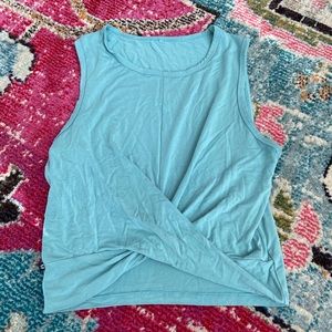 Bearded Goat twisted crop tank top